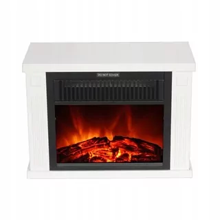 El Fuego stojaci krb s funkciou ohrevu, biely, 1200 W, 34 x 25 x 17 cm
